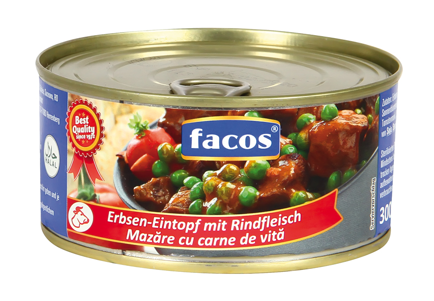 Рагу из говядины и зелёного горошка