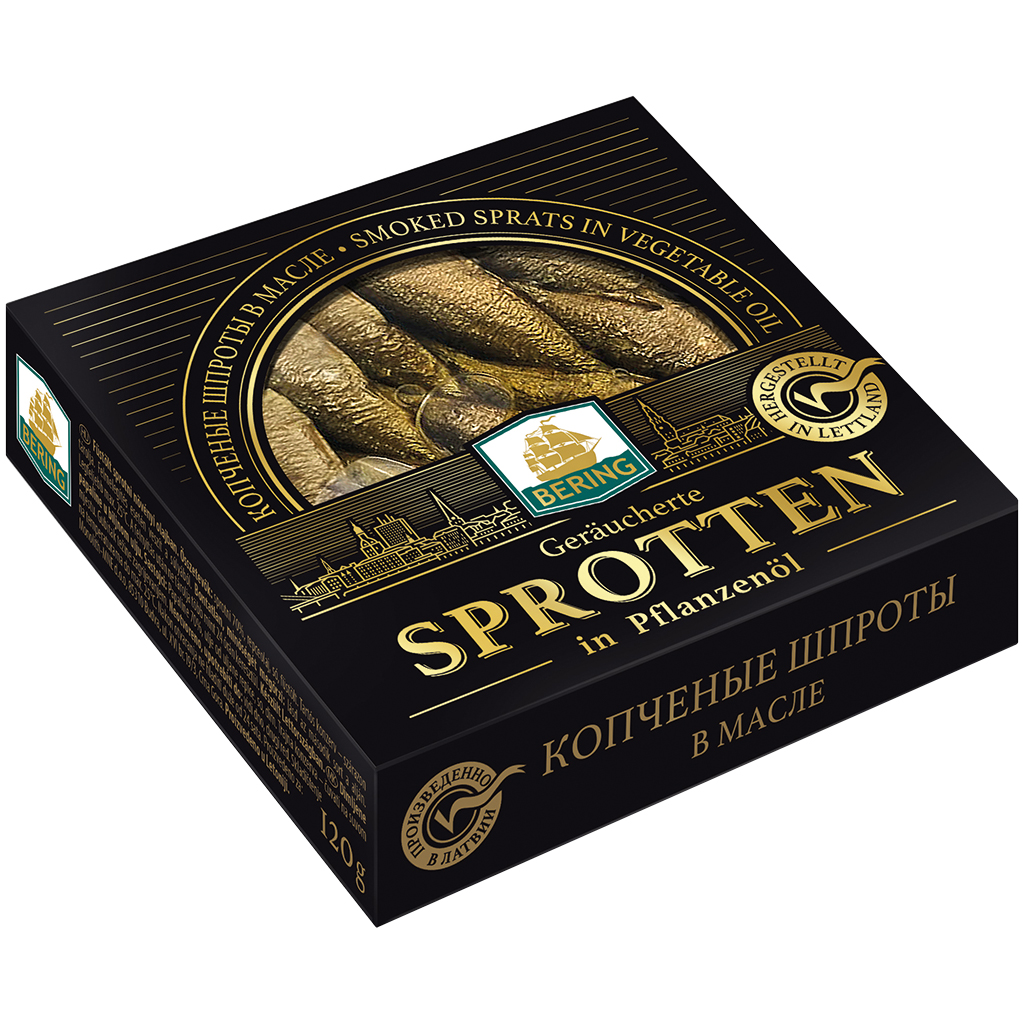 Gerookte sprot in plantaardige olie