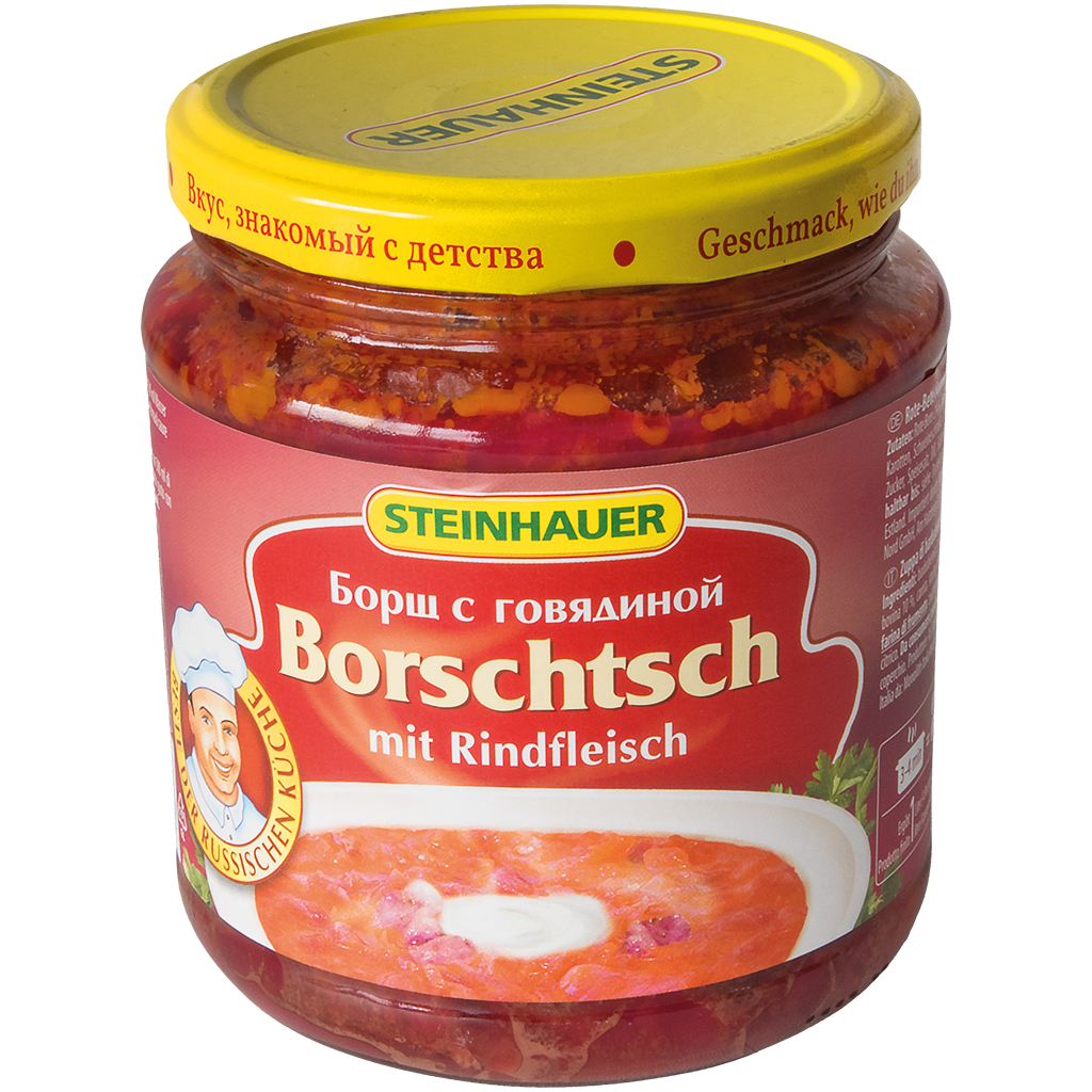 Borsjt met rundvlees