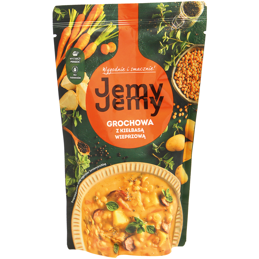 Суп гороховый с колбасой