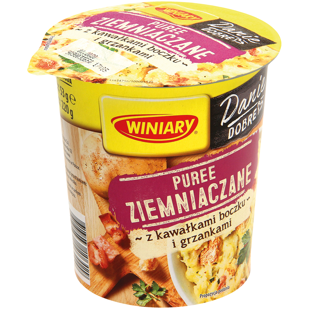 Картофельное пюре с беконом и сухарями