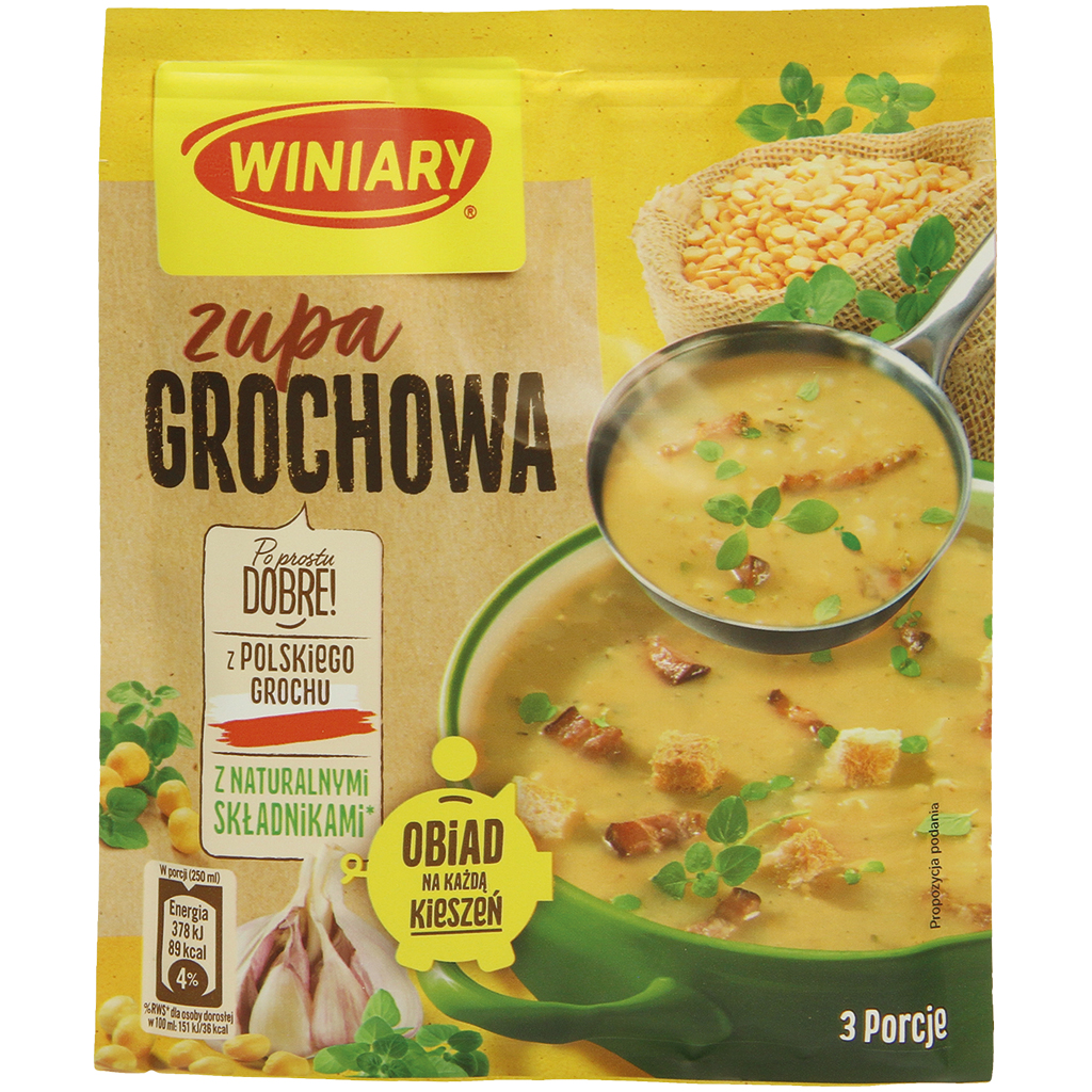 Гороховый крем-суп с овощами