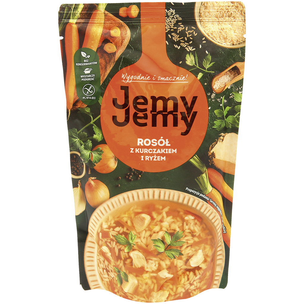 "Rosol" Овощной суп с курицей и рисом. Стерилизованный.