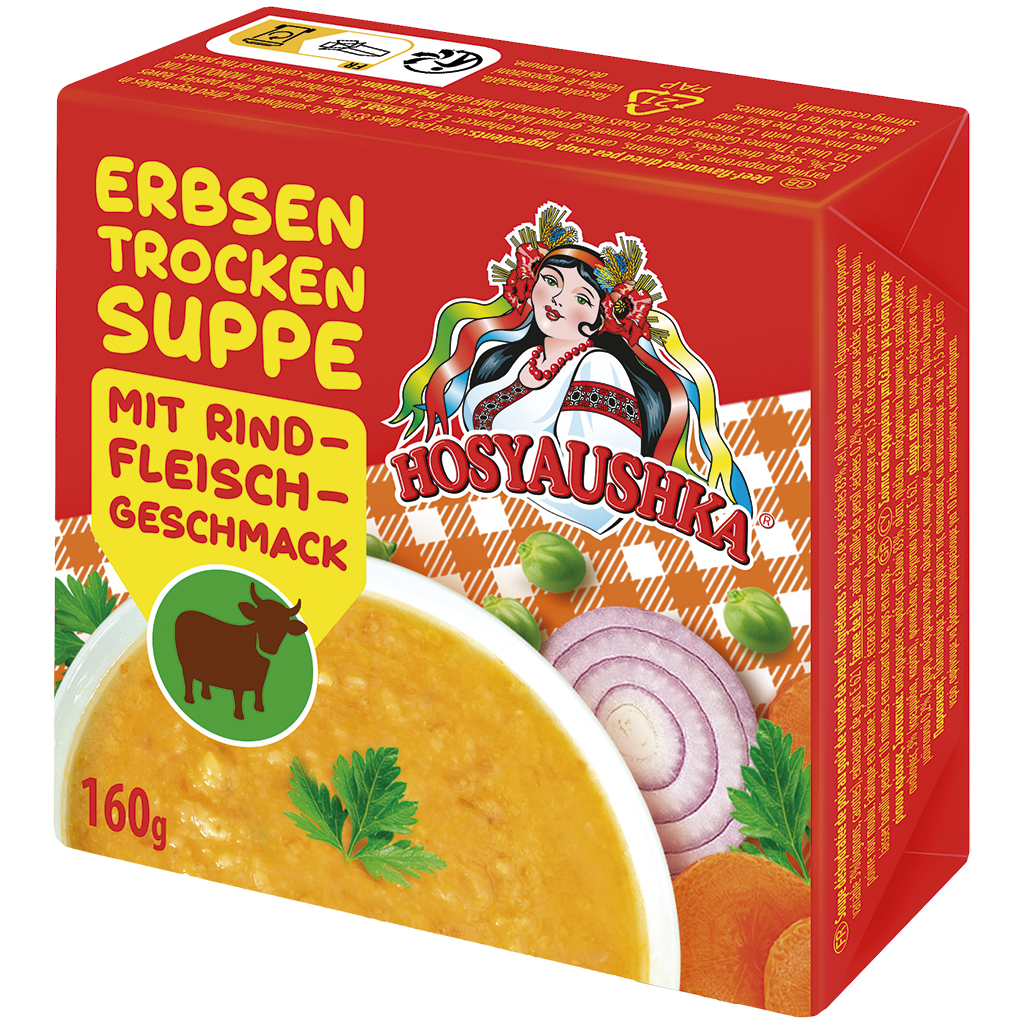 "Hosyaushka" Гороховый суп в брикетах, со вкусом говядины