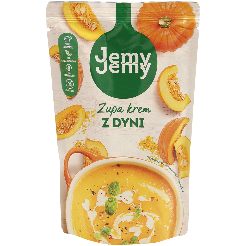 "Zupa krem z dyni" Pompoensoep. Gesteriliseerd.