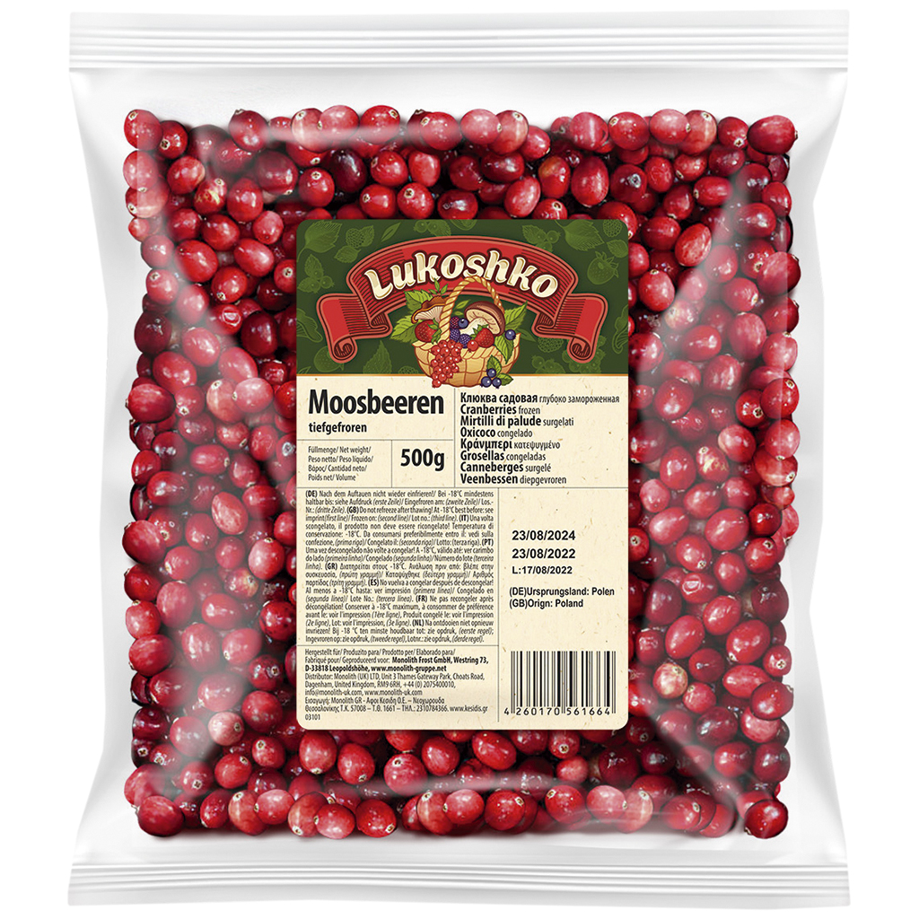 Veenbessen diepgevroren