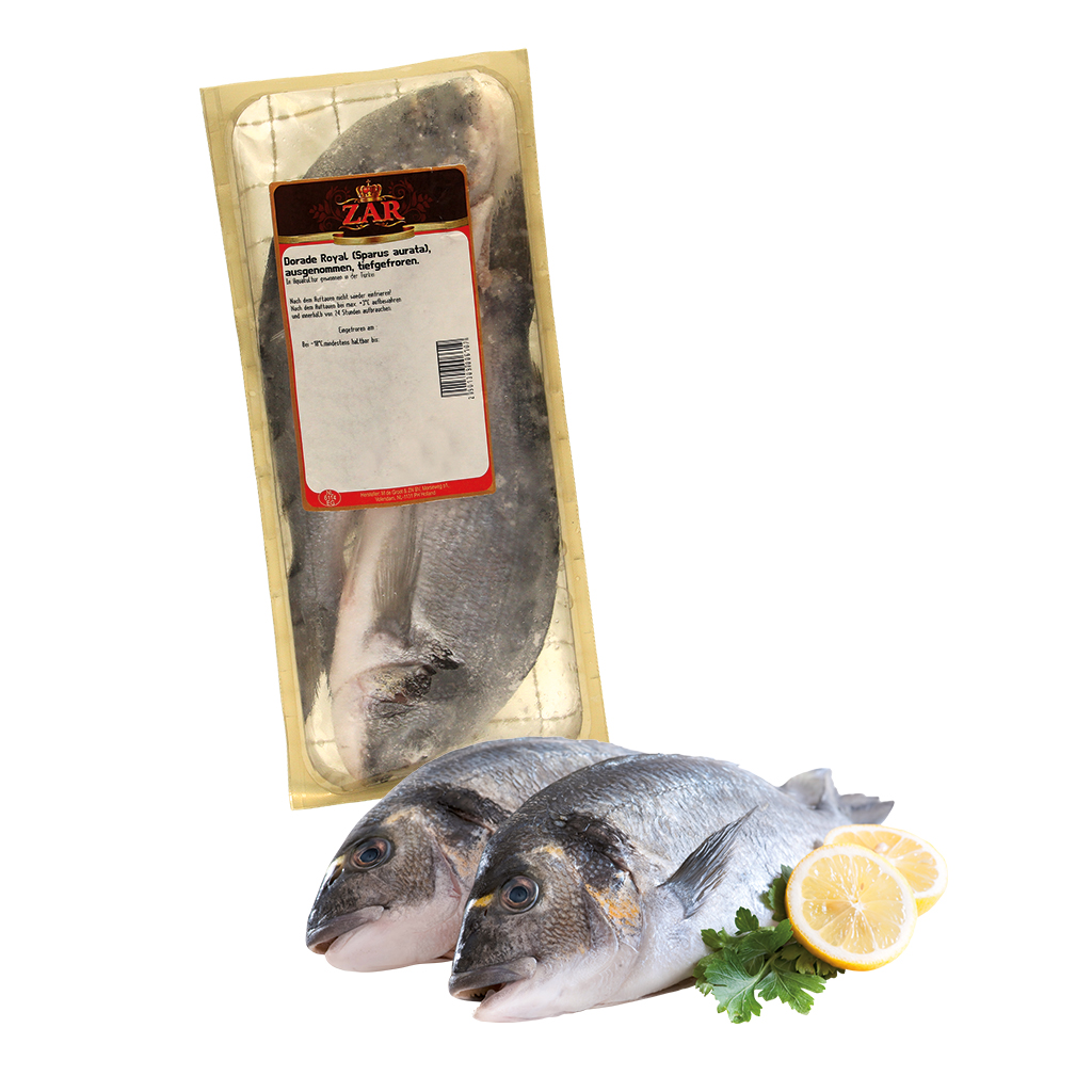Дорада королевская (Sparus aurata), потрошеная, замороженная