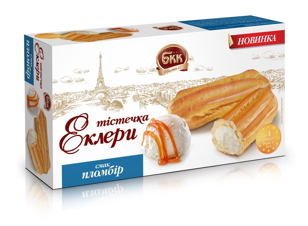 "Plombir" soes met 56% roomvulling vanille-smaak