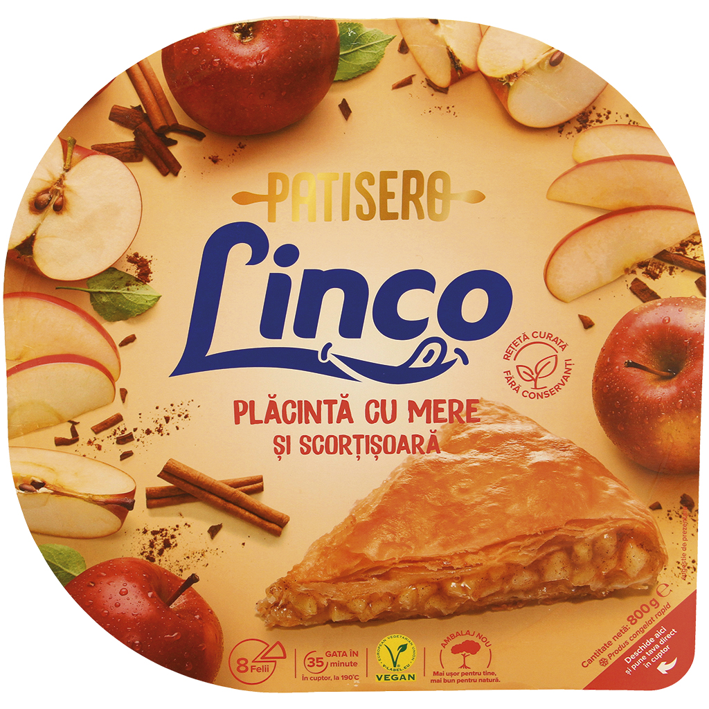 Trekkendeeg gebak met appel-kaneel-vulling "Linco"
