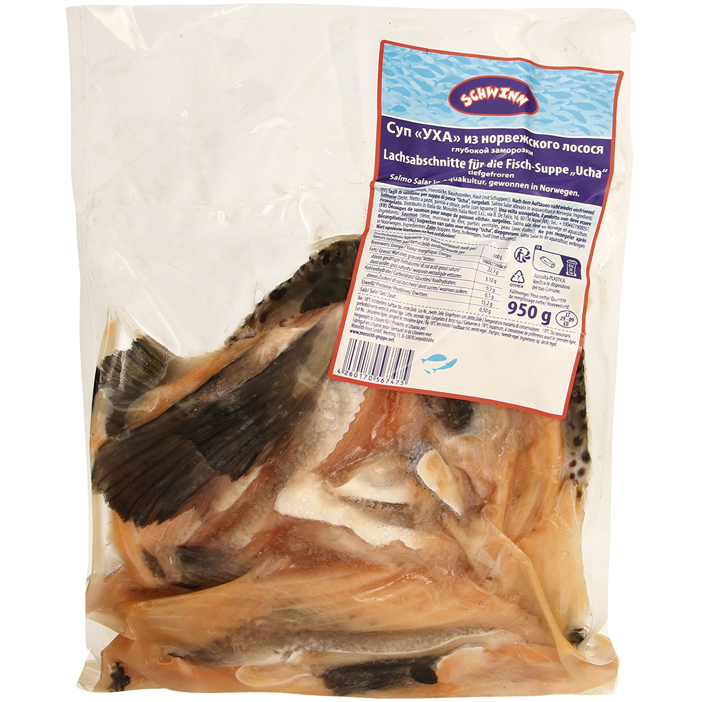 Суп Уха из норвежского лосося, глубокой заморозки.