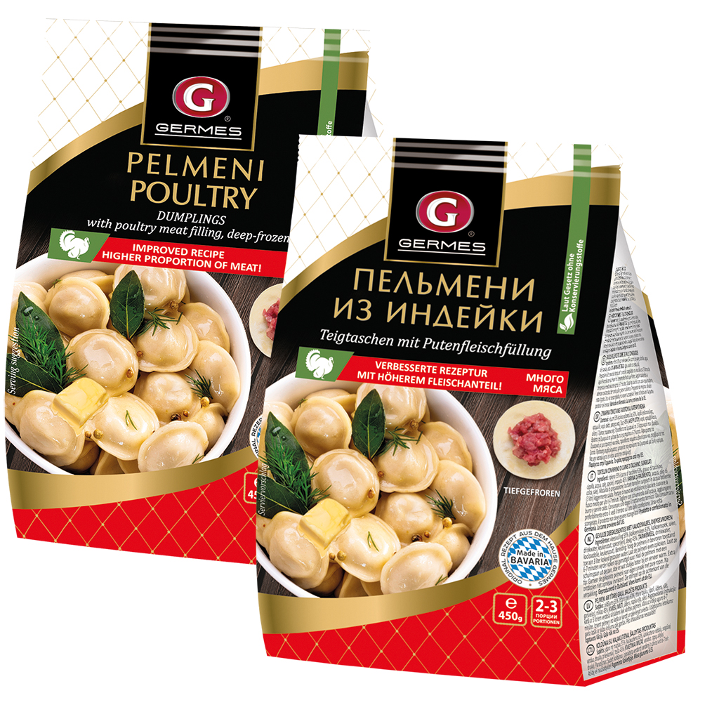 Pelmeni met kalkoen diepgevroren