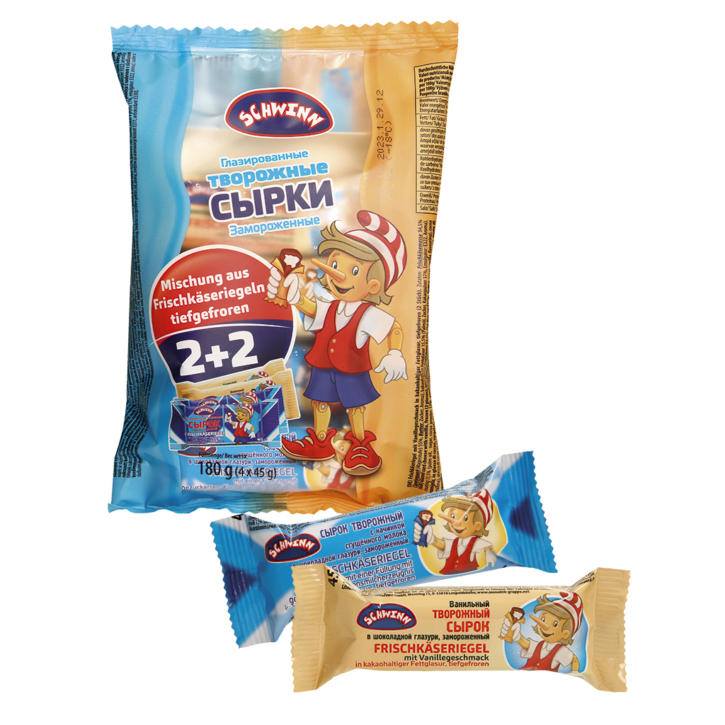 Сырок творожный с начинкой сгущённого молока, в шоколадной г