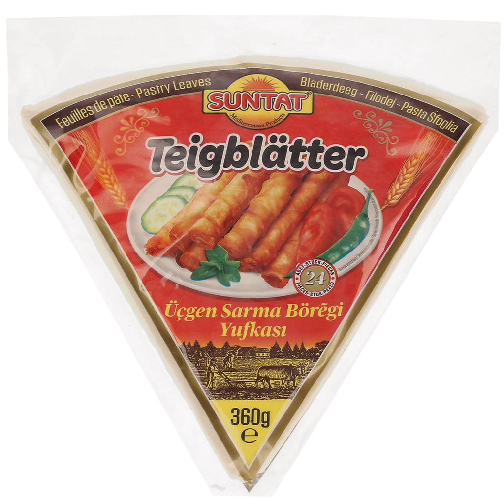 Deegbladen "Yufka" driehoekig