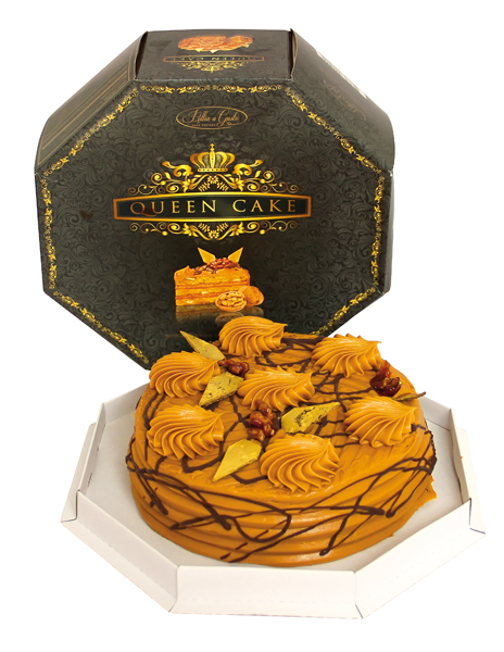 Tart "Koroleva" met walnoten (5%), diepgevroren