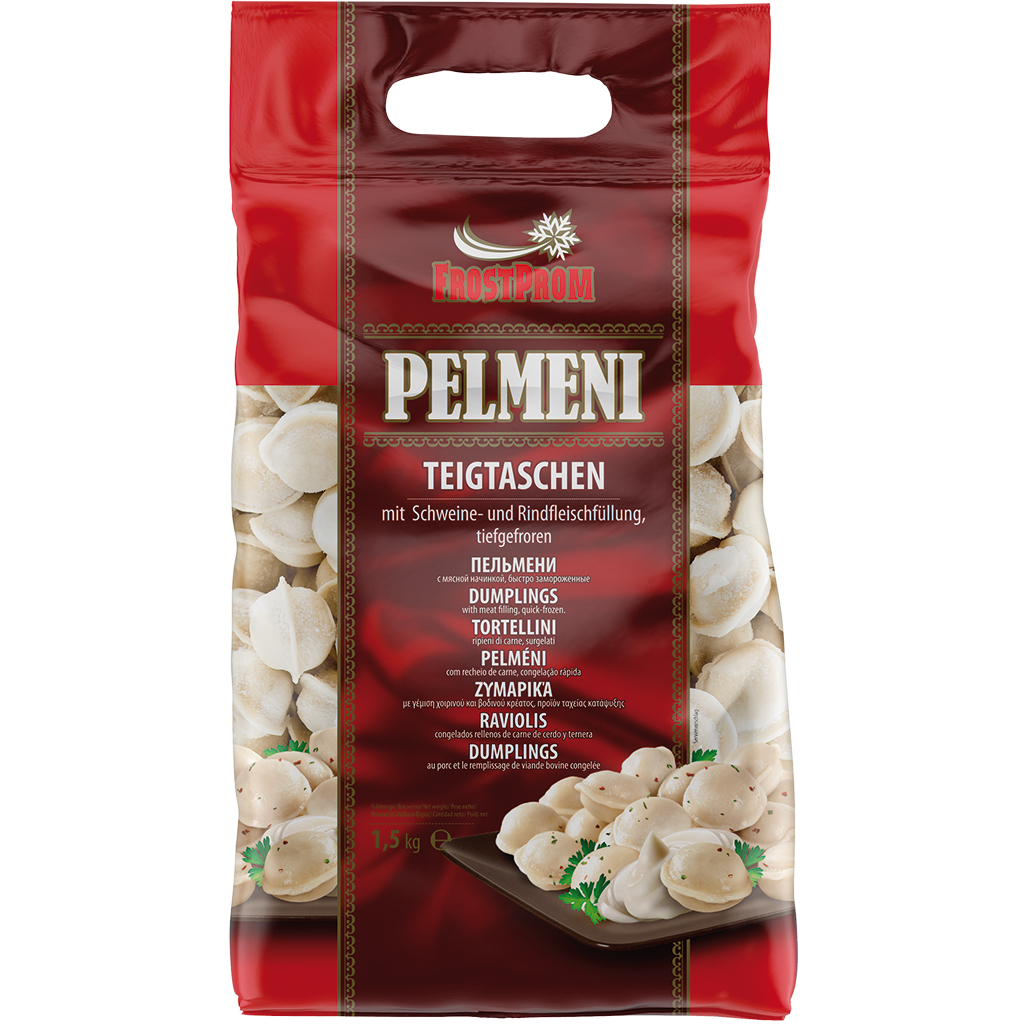 Deegvellen "FrostProm" met varkens- en rundvleesvulling, die