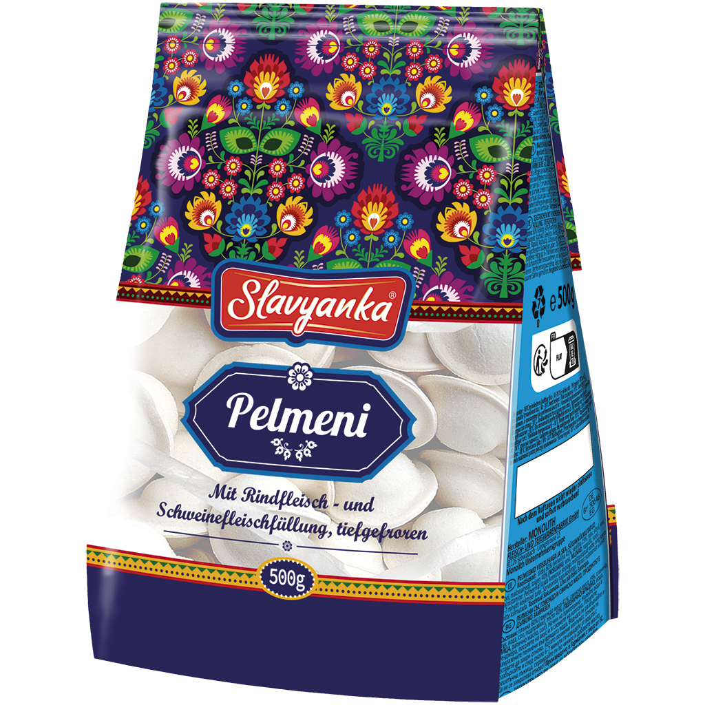 Пельмени из говядины и свинины, продукт глубокой заморозки