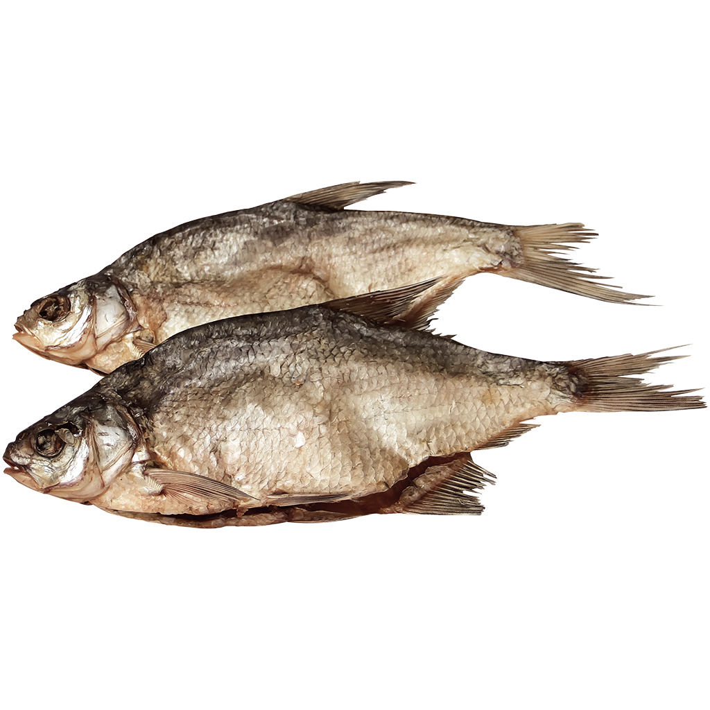 Brachsen (Abramis brama), gedroogd en gezouten, diepgevroren