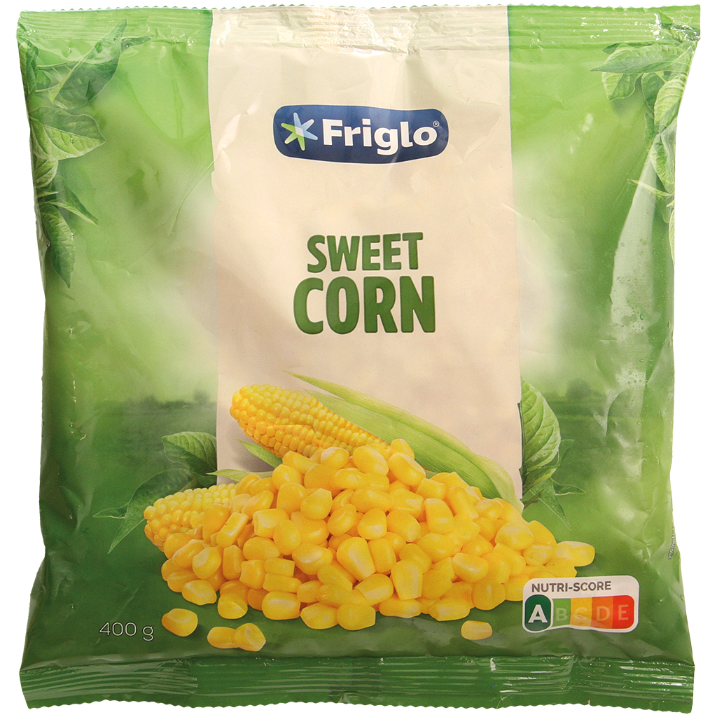 Maïskorrels, diepgevroren.