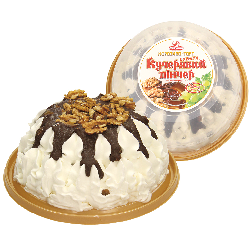 Торт-мороженое "Кучерявый пинчер" с ванильным вкусом, глазур