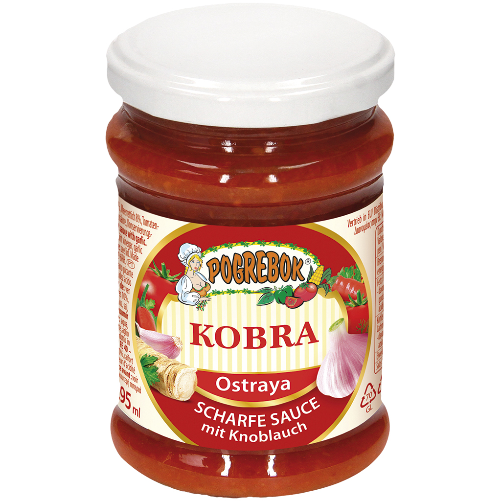 "POGREBOK" Pittige Saus met Knoflook "Kobra"