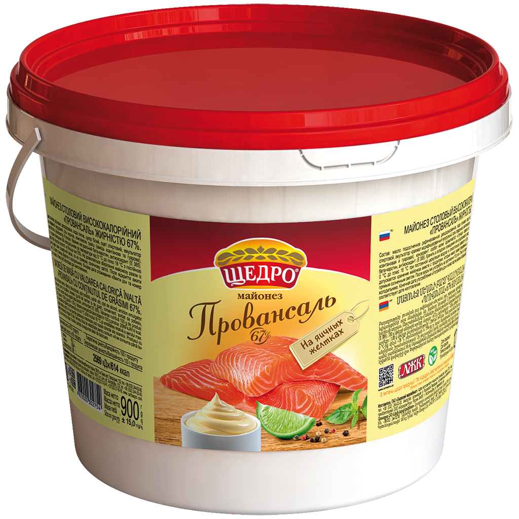 Salatmayonaise "Provencaals", 67% vetgehalte