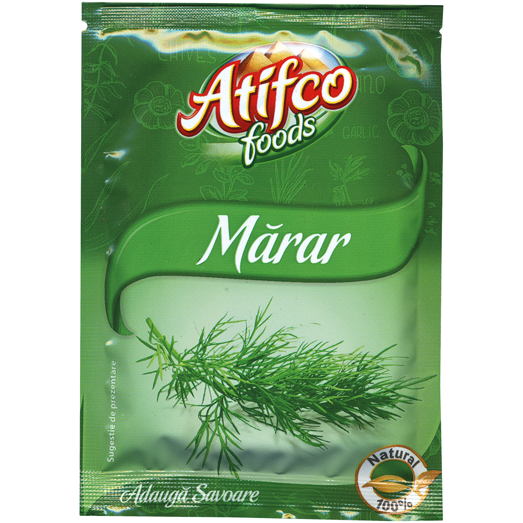 Dille toppen, gedroogd en gesneden