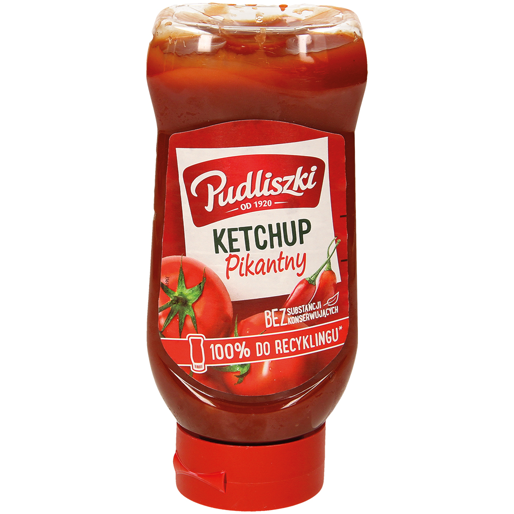 Острый томатный кетчуп. Пастеризованный продукт.