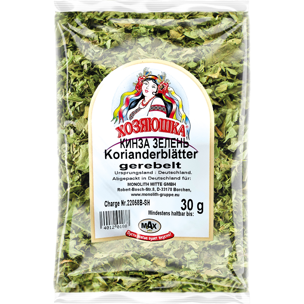 Hosyaushka cilantro-bladeren gehakt