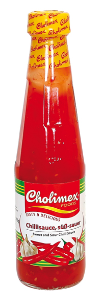 Chilisauce "Cholimex" zoet-zurig