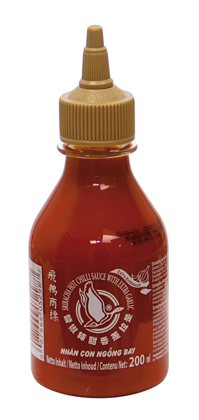 Chilisauce "Sriracha" met extra knoflook