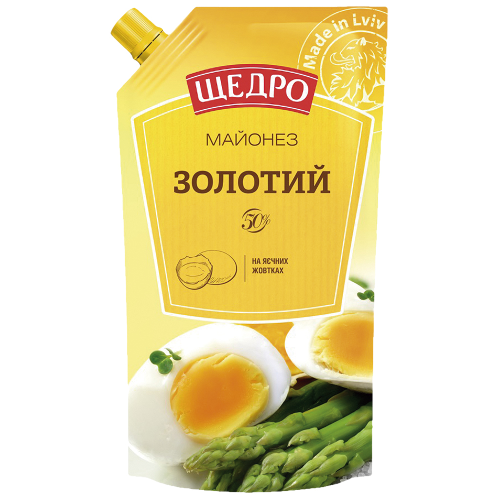 "SCHEDRO" Salade-mayonaise "Provansal Zolotoy", 50% vetgehal