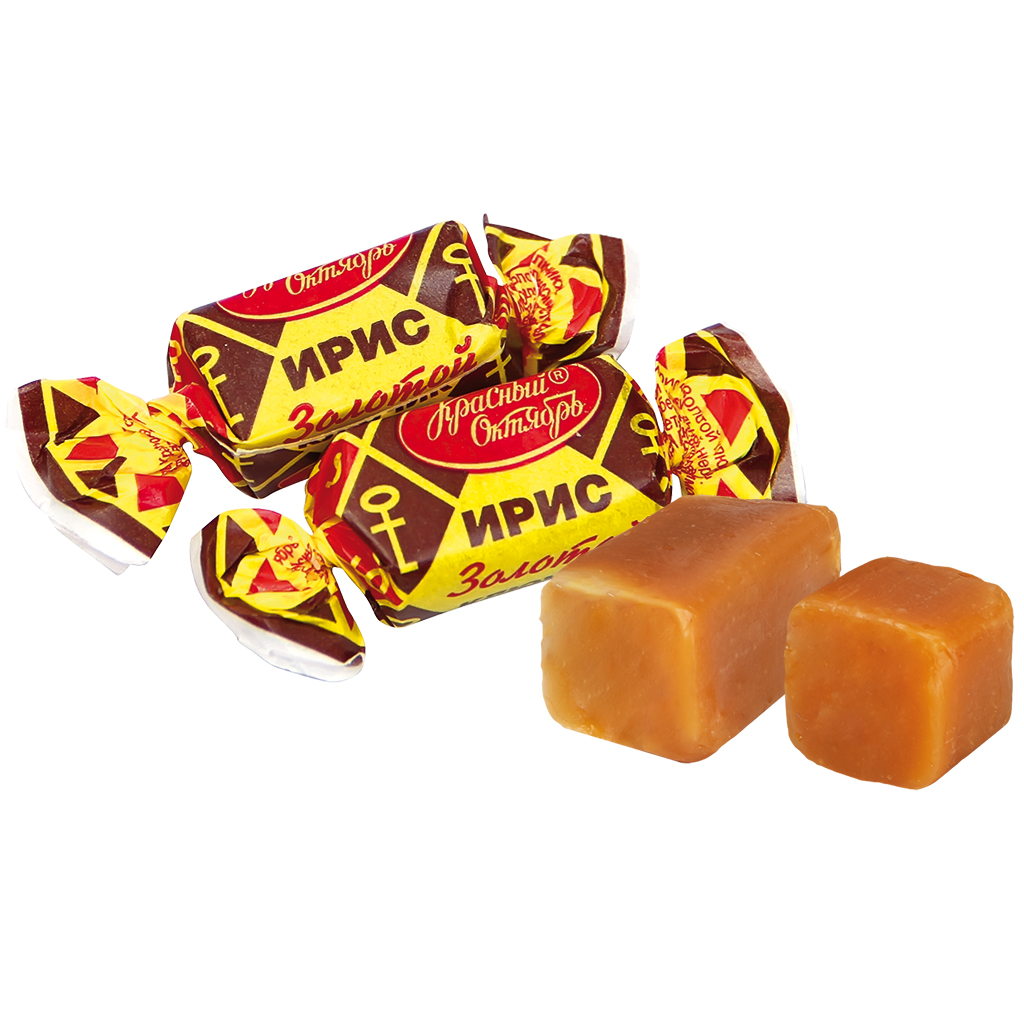 Ирис "Zolotoj klüchik" со сгущённым молоком