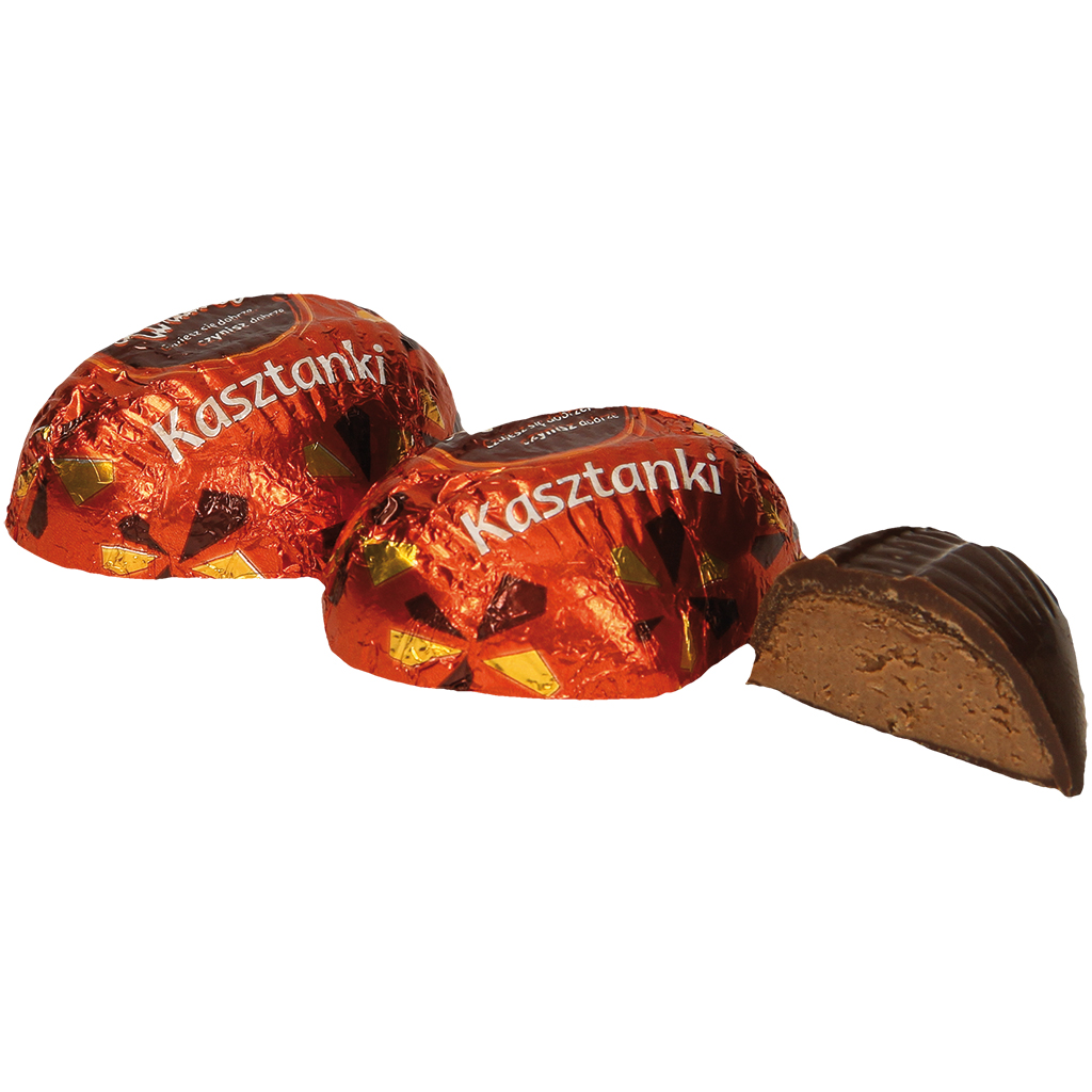 Pralines "Kasztanki" met cacaohoudende vulling