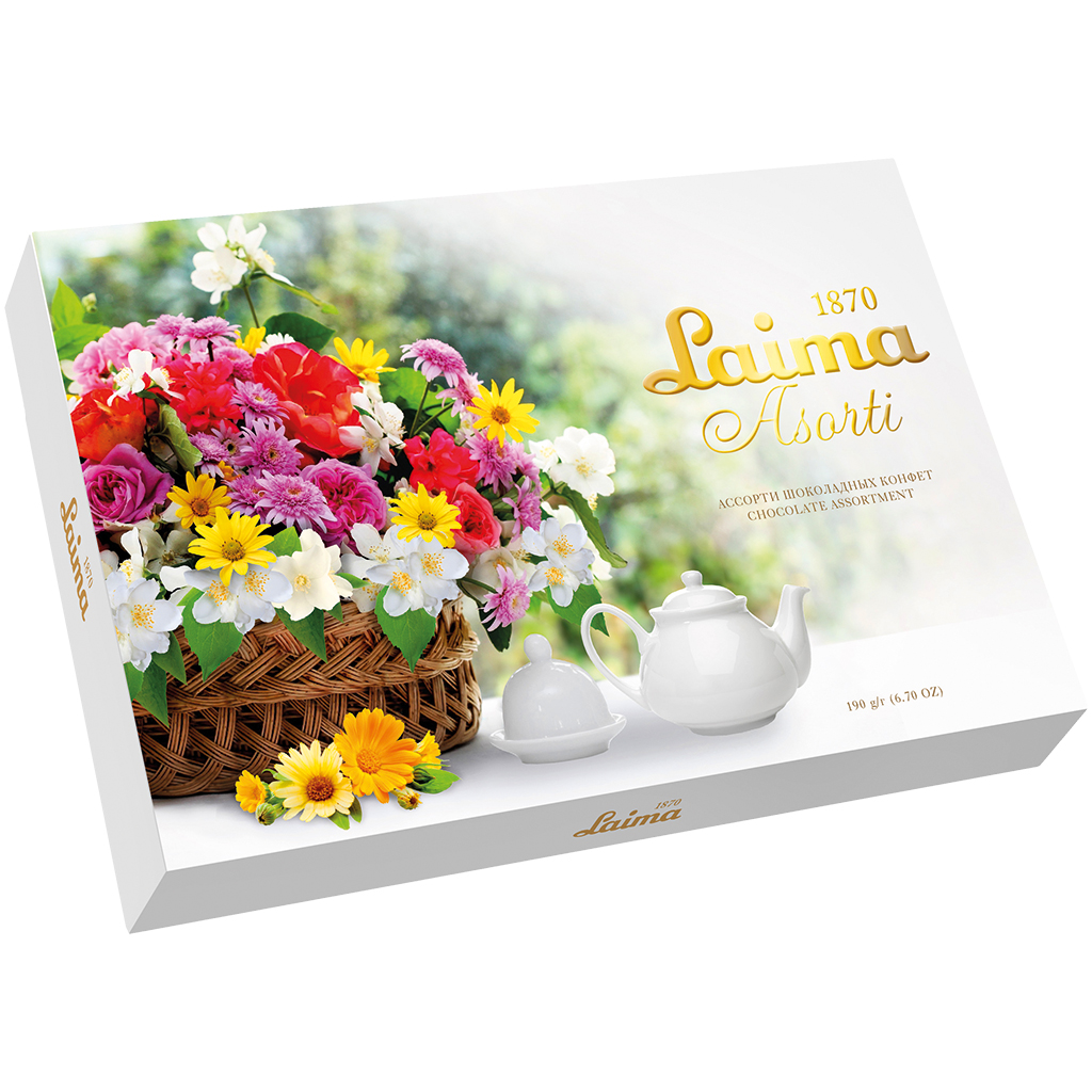 Pralines-selectie "Laima-bloemenboeket"