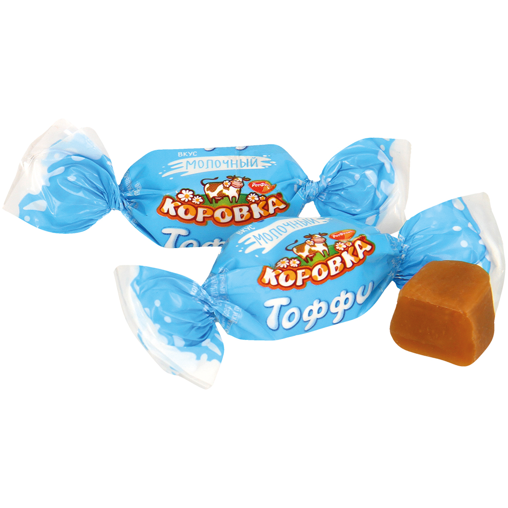 Конфеты "Korovka "тоффи" неглазированные, с молочным корпусо