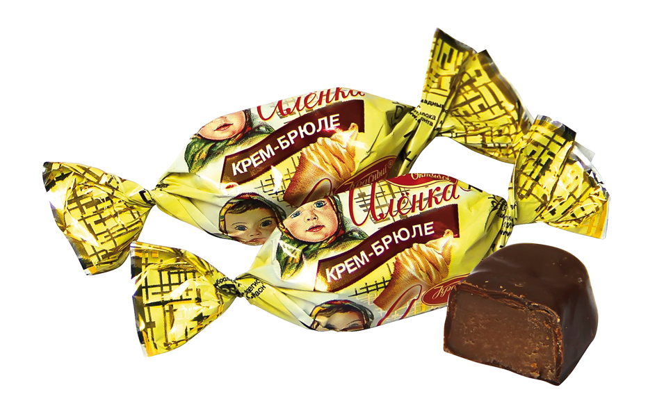 Помадные конфеты "Alönka" с карамельным вкусом в какаосодерж