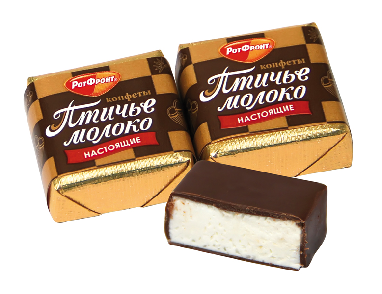 Конфеты суфле "Птичье молоко" со сливочно-ванильным вкусом, в какаосодержащей глазури