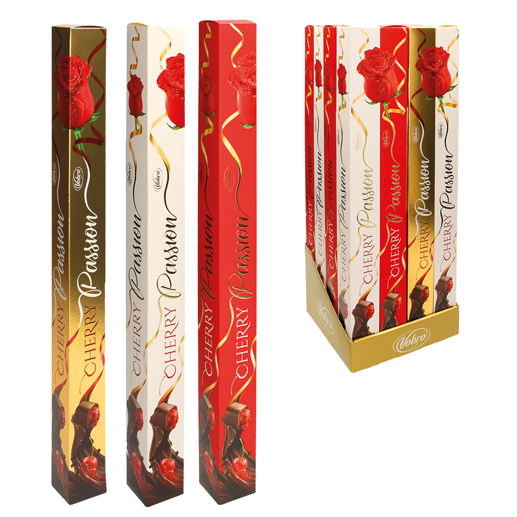 Vobro dessertchocolade gevuld met kersenlikeur