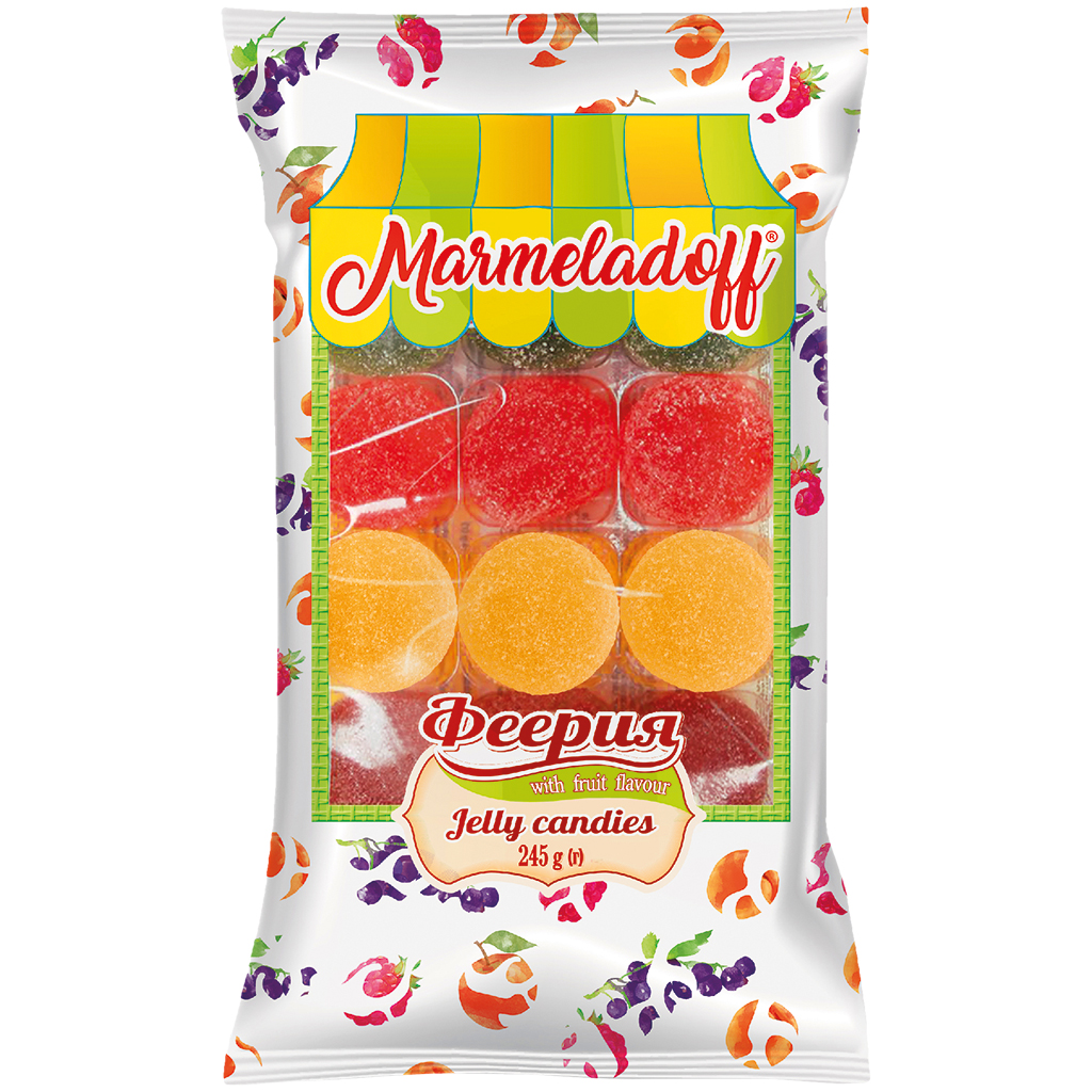 Мармелад желейный "Feeria" с фруктовыми ароматами