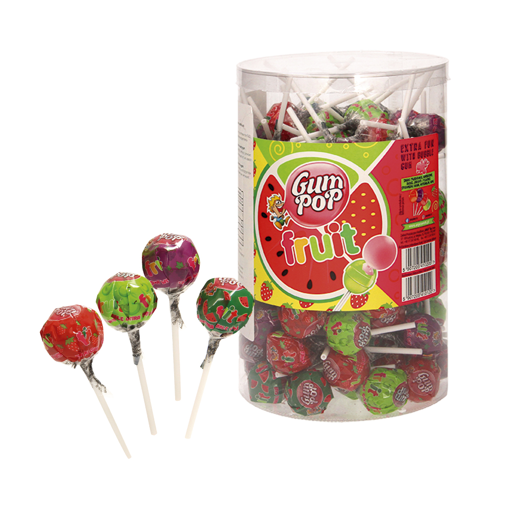 Mix van vruchtensnoepjes met kauwgomvulling