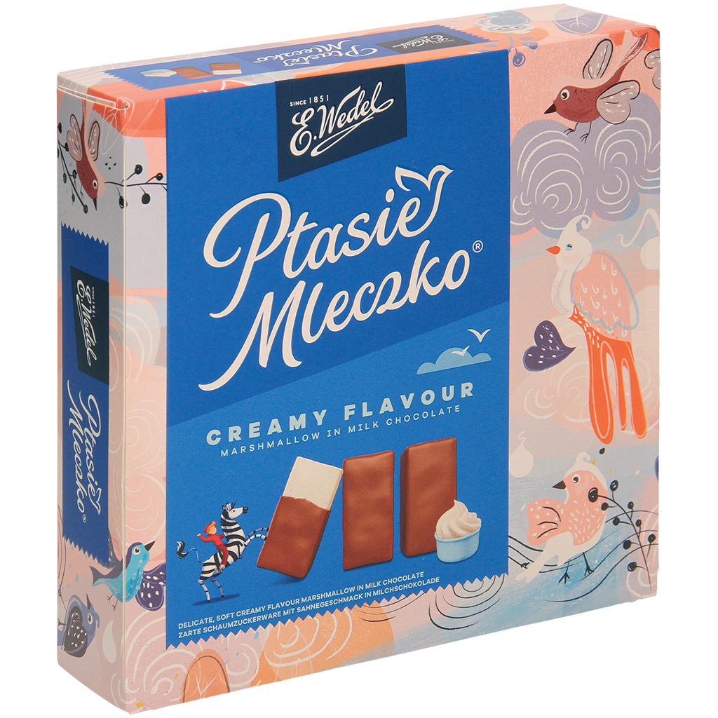 "Ptasie Mleczko Smietankowe" schuimzoetigheid met room smaak