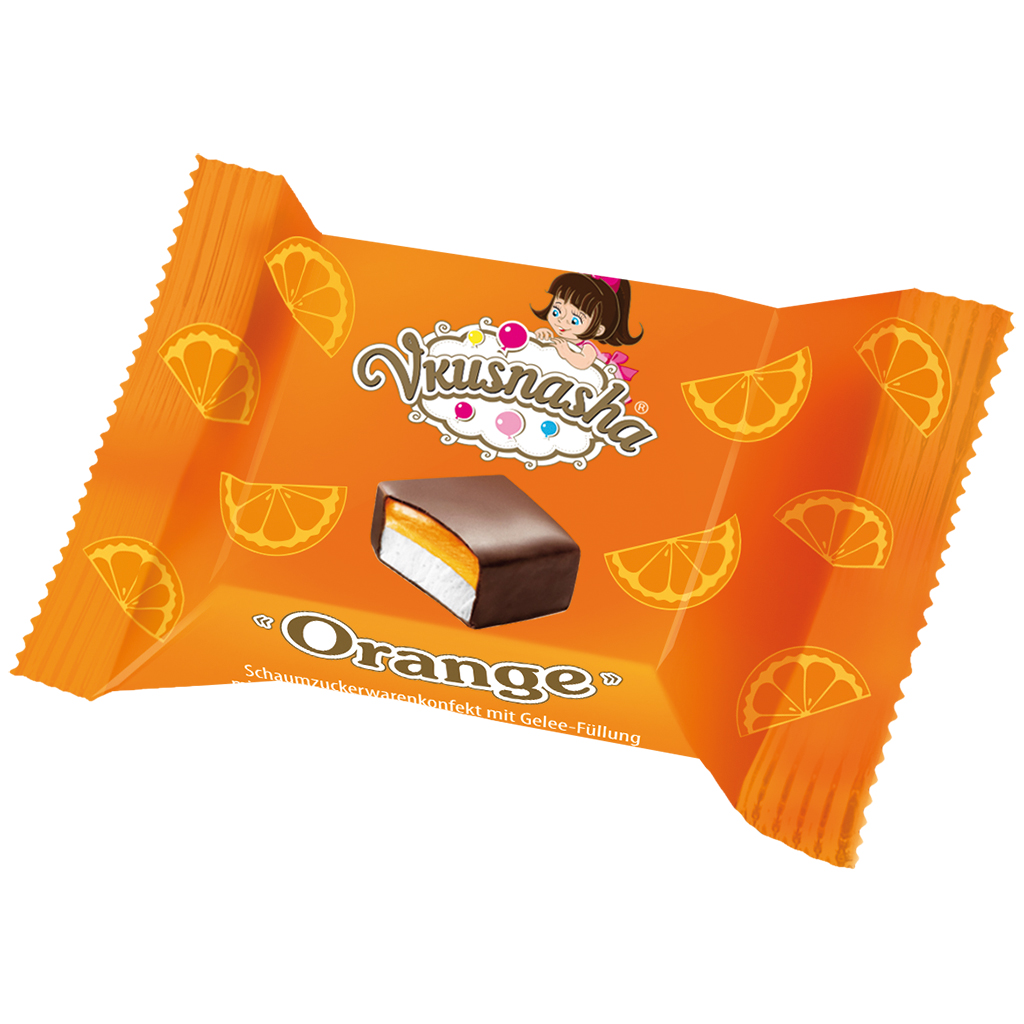 Конфеты сбитные "Вкусняша" с желейной начинкой со вкусом апе