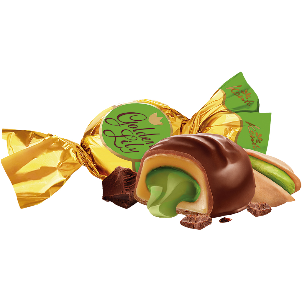 Конфеты "Золотая Лилия" со вкусом фисташки