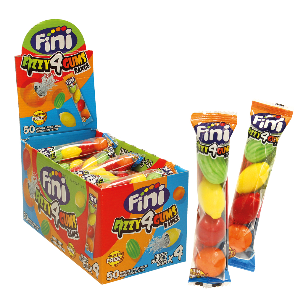 Kauwgom "Bubble Gum Strips Fruit-Mix"