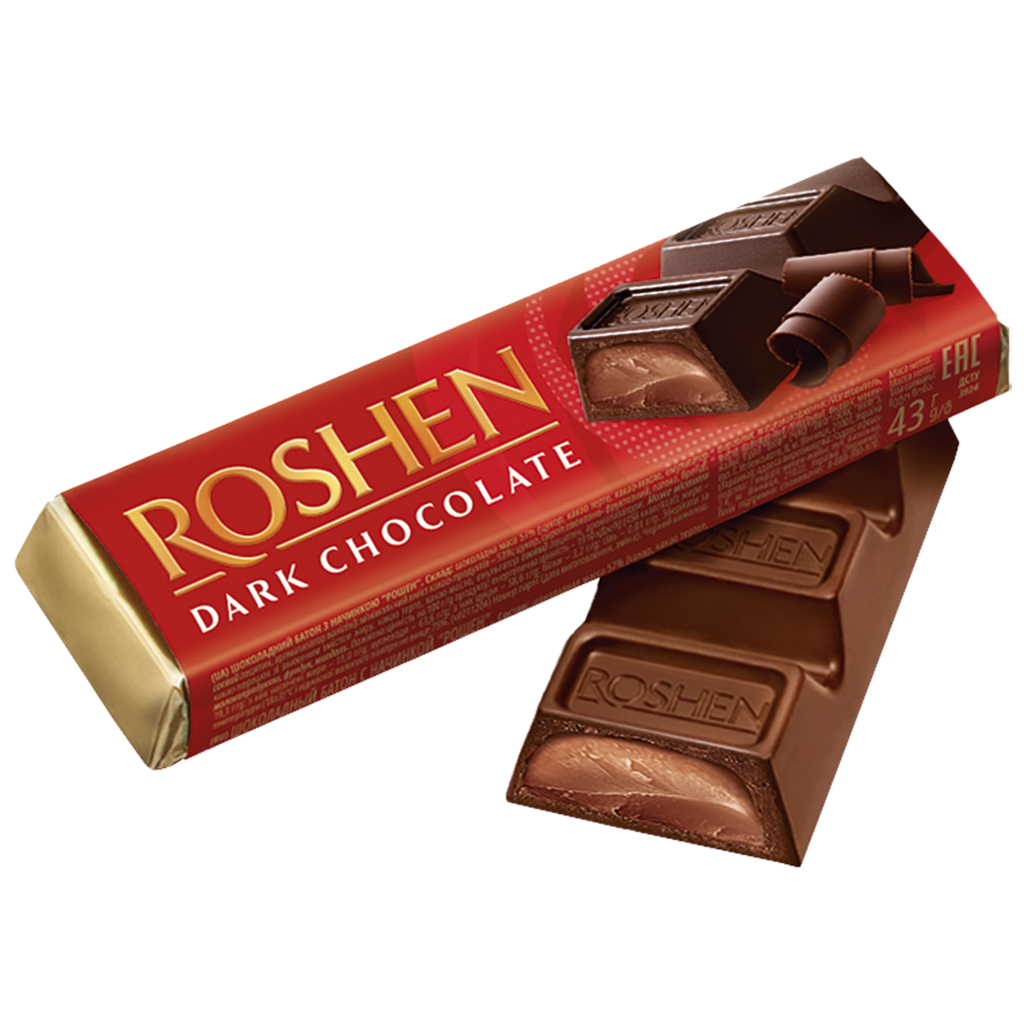 "Batonchik" chocolade-reep met cacao-crème-vulling