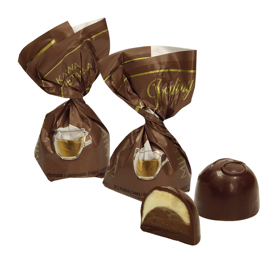 Pralines "Koffie & Room" dubbel gevuld koffie- & roomkoffie
