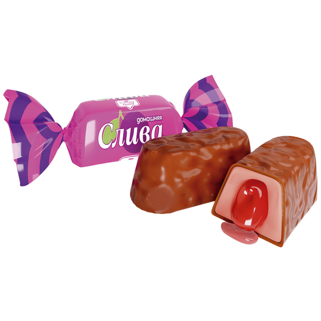 Snoepjes "Sliva" met vulling met pruimensmaak
