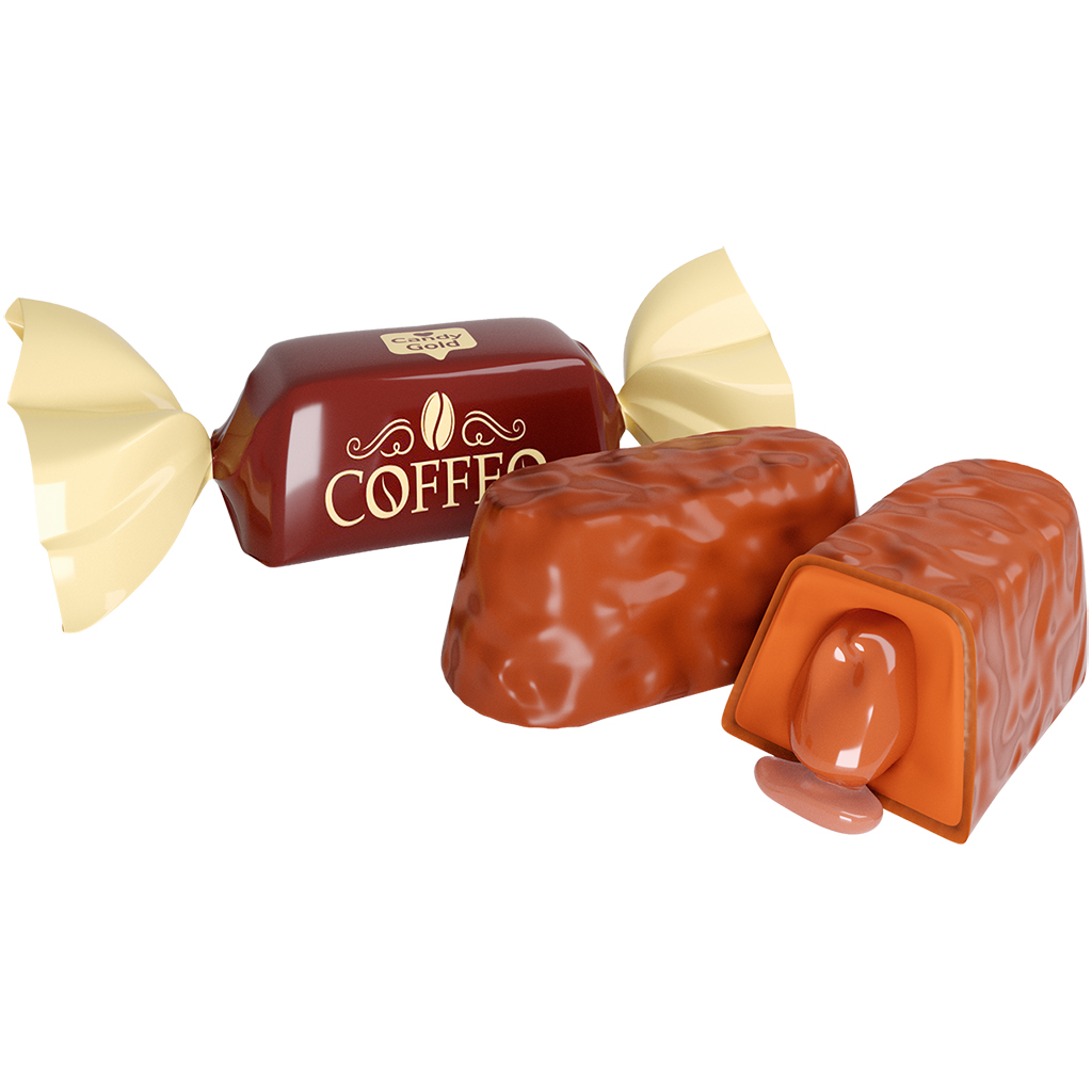 Snoepjes "Coffeo" met vulling met koffiesmaak