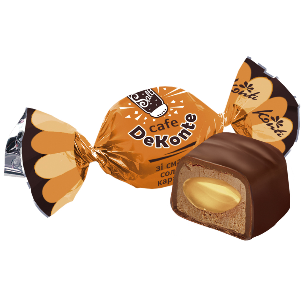 Toffee "Café DeKonte" met zoute karamelsmaak en melk
