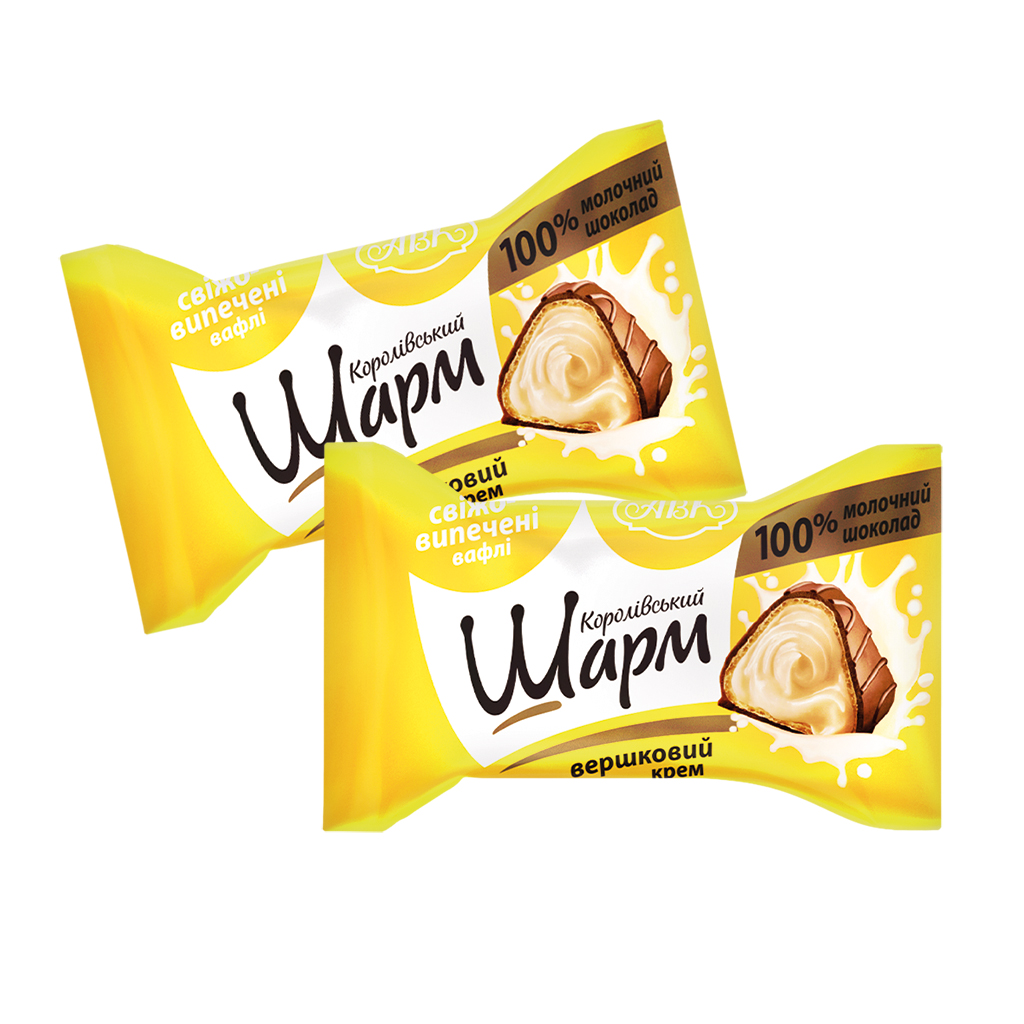 "Korolivsky Sharm" Gevulde wafelconfiserie met melk-vulling